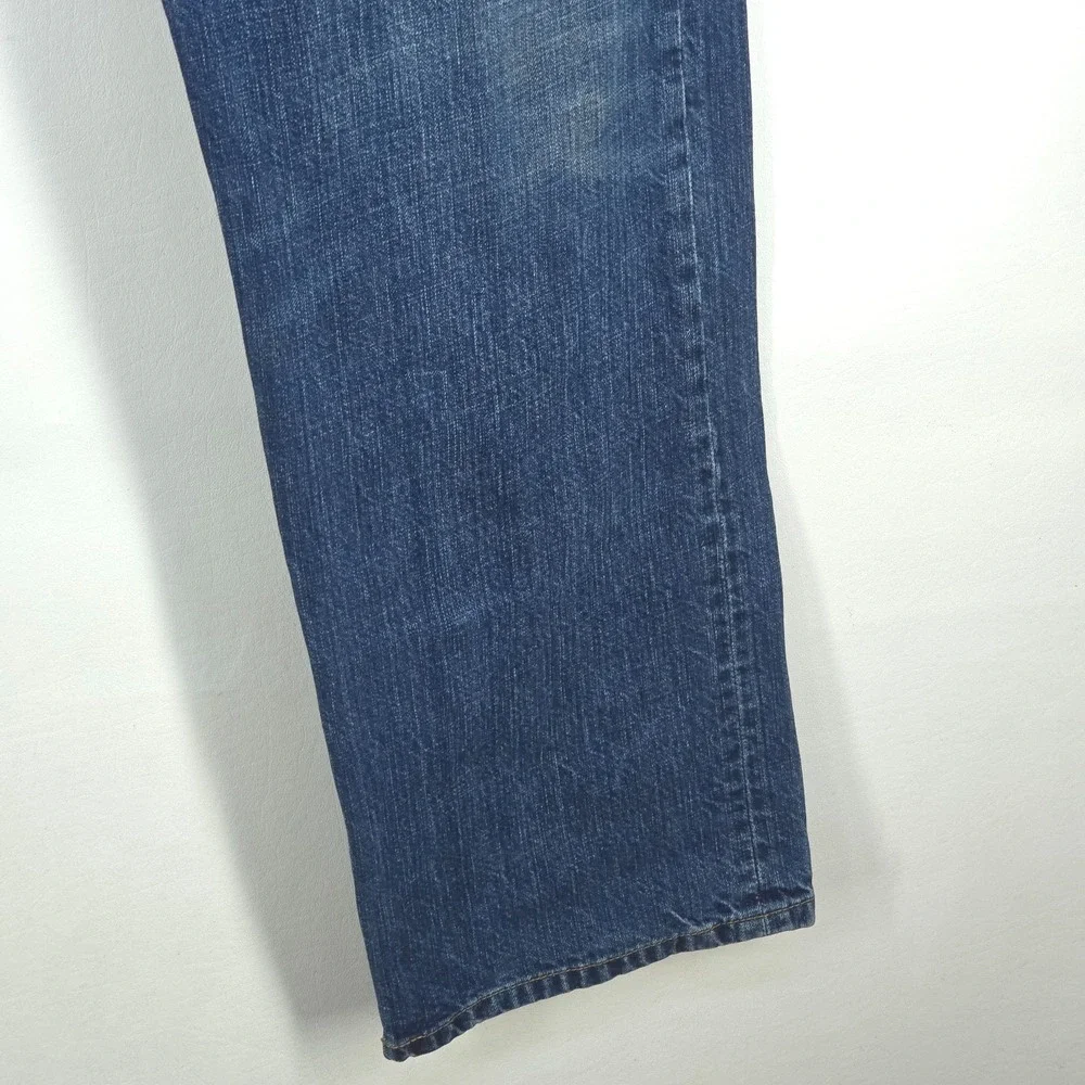Levi's 501 Jeans Men 36x32 (38x32) Straight Leg Medium Wash Denim Whiskers Faded